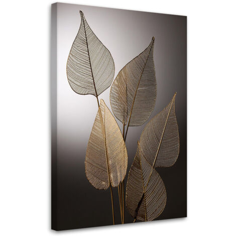 Tableau déco Feuille d'or Minimalisme 40x60