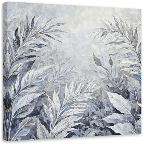 Tableau déco Feuilles abstraites botaniques 60x60