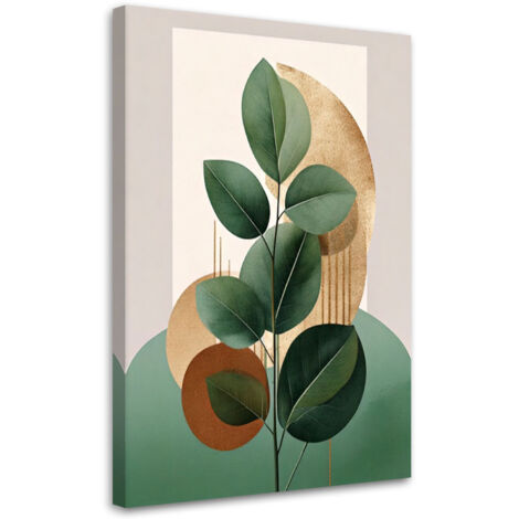 Tableau déco Feuilles Botanique Glam 60x90