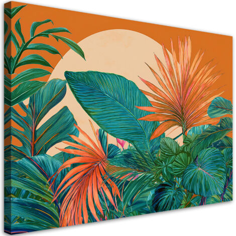 Tableau déco Feuilles de monstera Plantes Abstraction 60x40
