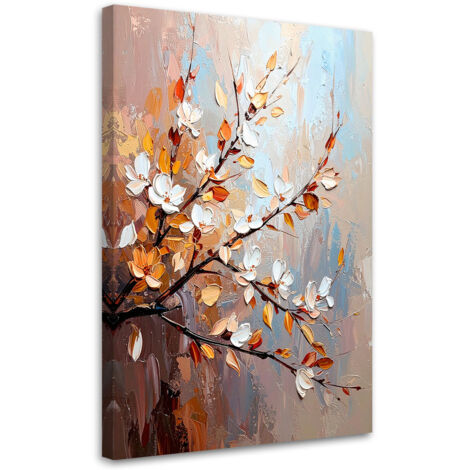 Tableau déco Feuilles délicates Fleurs sur des branches 40x60