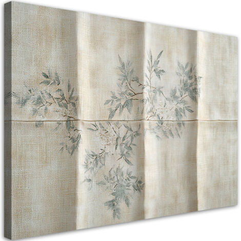 Tableau déco Feuilles d'un arbuste sur fond texturé 60x40