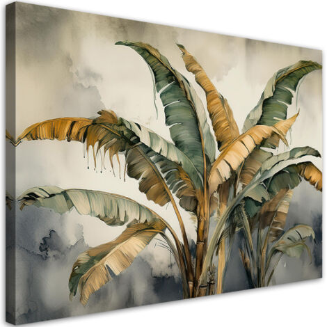 Tableau déco Feuilles exotiques 60x40