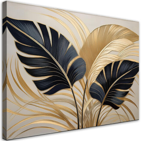 Tableau déco Feuilles Plantes Boho 60x40