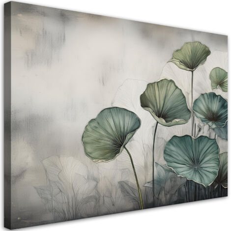 Tableau déco Feuilles vertes 60x40