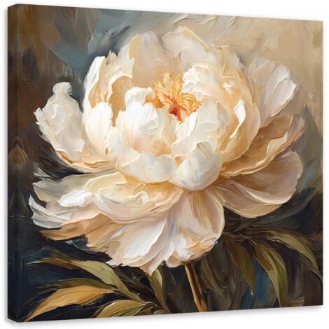 Tableau déco Fleur de pivoine 3D 30x30