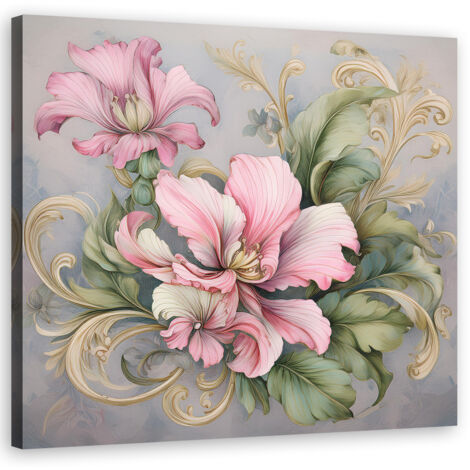 Tableau déco Fleur Shabby Chic 30x30