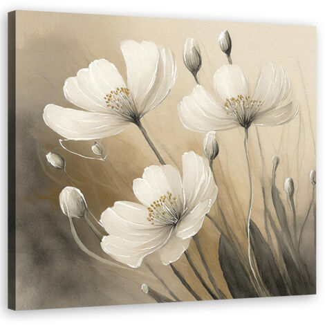 Tableau déco Fleurs Plantes Botanique 30x30