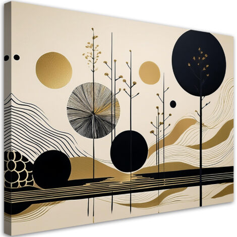 Tableau déco Formes et lignes abstraites 100x70