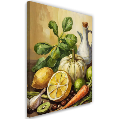 Tableau déco Légumes Fruits Manger 40x60