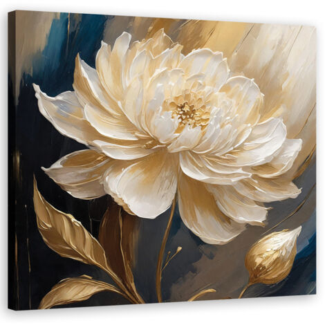 Tableau déco Magnolia Fleurs botaniques 50x50