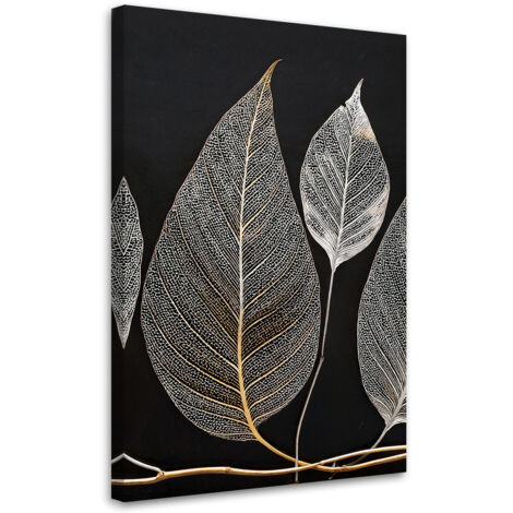 Tableau déco Minimalisme Feuilles Branche Glamour 40x60