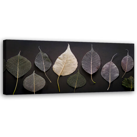 Tableau déco Minimalisme Feuilles Plantes Glamour 90x30
