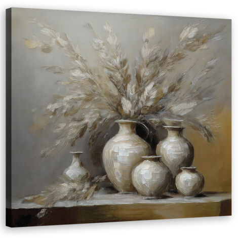 Tableau déco Nature morte Fleurs Vase 30x30
