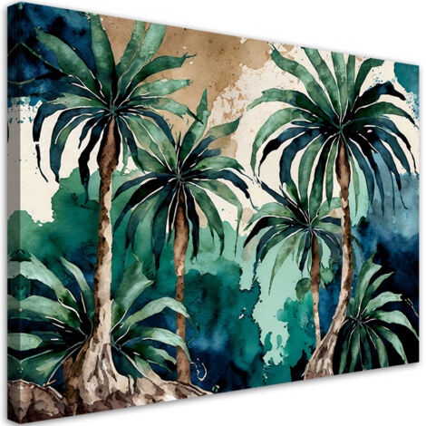 Tableau déco Palmiers tropicaux Paysage Nature 100x70