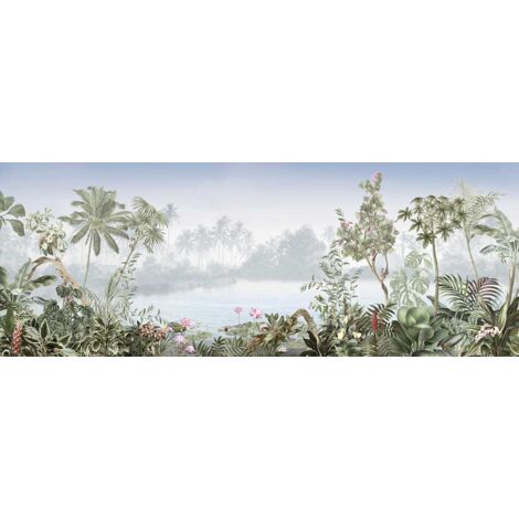 Tableau déco paradis dans la nature 80x30cm – Impression UVgel haute définition – Finition toile intissé premium – Couleurs résistantes UV – Hxadeco