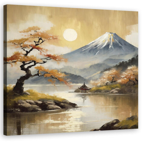 Tableau déco Paysage Nature Montagne Japon 50x50