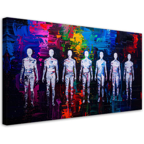 Tableau déco Personnes Abstrait 80x40