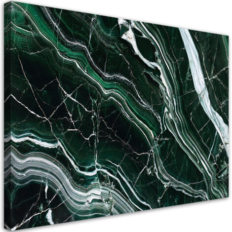 Tableau déco Pierre de marbre vert émeraude 60x40