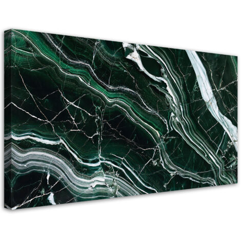 Tableau déco Pierre de marbre vert émeraude 80x40
