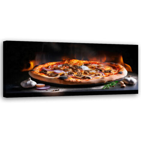 Tableau déco Pizza Food Kitchen Restaurant 90x30