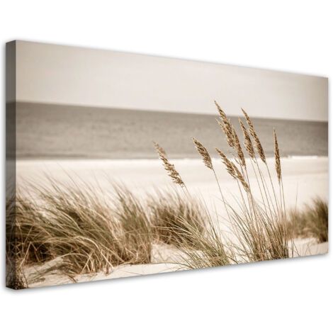 Tableau déco Plage mer dunes paysage bohème 80x40