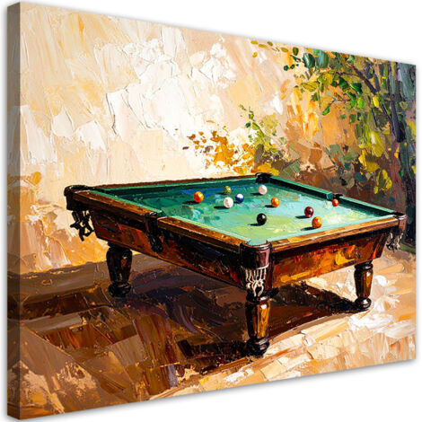 Tableau déco Table de billard 100x70