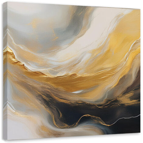 Tableau déco Texture abstraite de marbre Gris doré 50x50