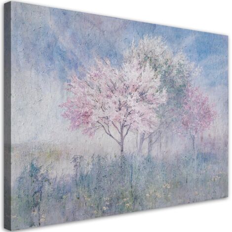 Tableau déco Un arbre à fleurs dans le vieux meadow est fané 60x40