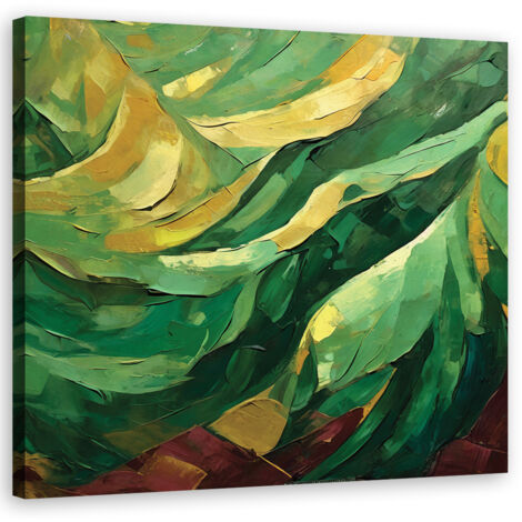 Tableau déco Vert Abstraction 60x60