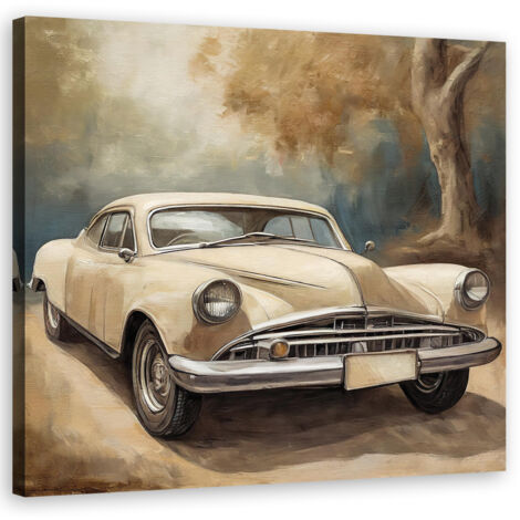 Tableau déco Voiture classique vintage 30x30