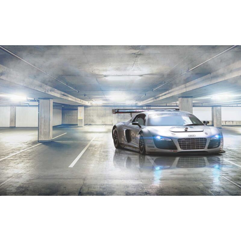 Tableau deco voiture de course - 80x50 cm