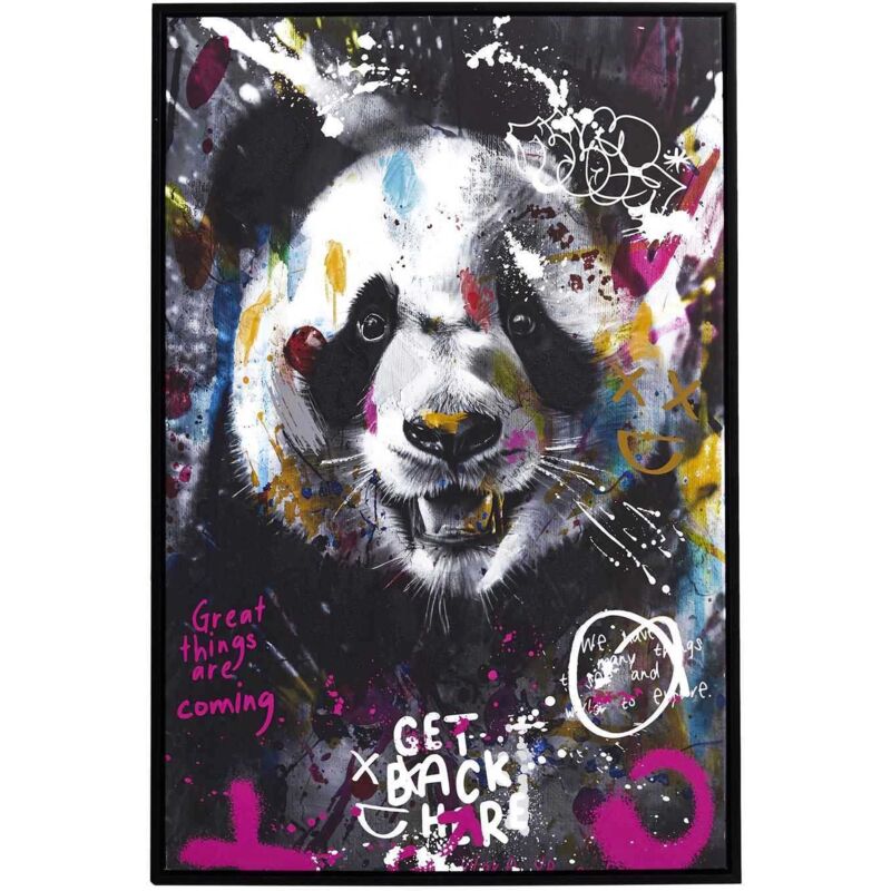 Tableau décoratif Animal coloré 60 x 90 cm Panda