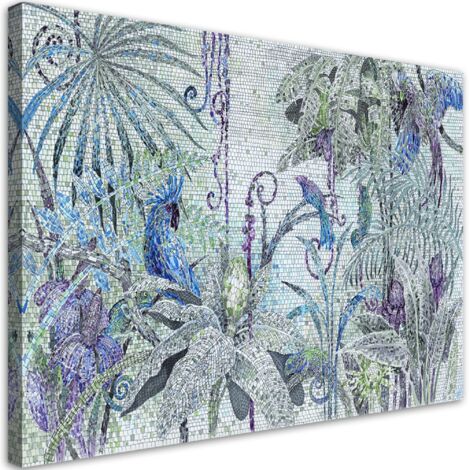 Tableau décoratif Jungles mosaïques 60x40