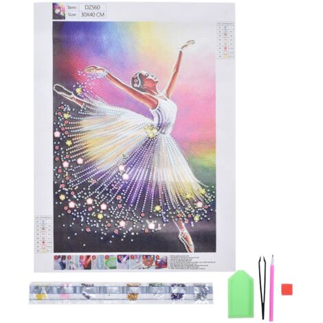 Tableau Diamant 5D à Créer Soi-Même, Décoration Murale pour Salon Chambre Bureau