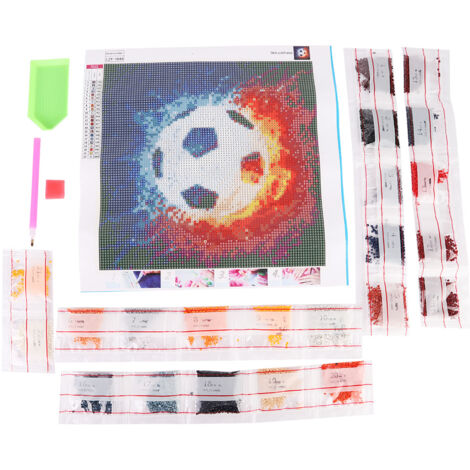 Tableau Diamant Football 5D à Compléter Soi-Même - Décoration Murale Sportive