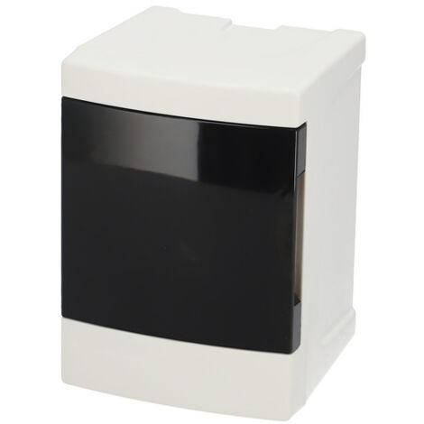 Tableau électrique en saillie 2 modules (1x2) blanc porte fumée EDO777836 EDO Technic