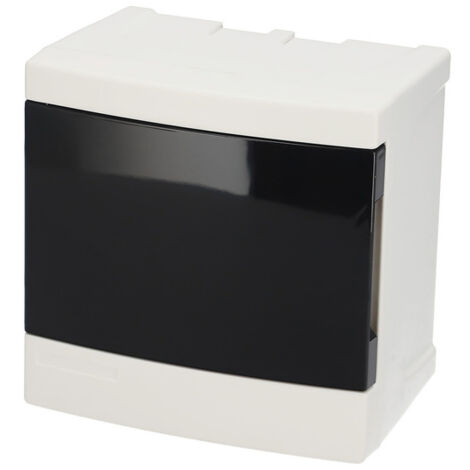 Tableau électrique en saillie 4 modules (1x4) blanc porte fumée EDO777838 EDO Technic