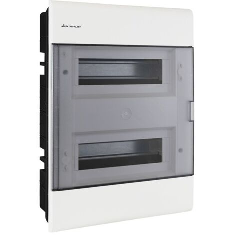 Tableau électrique encastrable 2x12 modules IP40 étanche Elektroplast