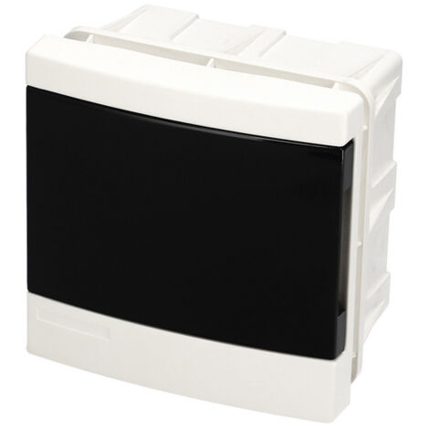 Tableau électrique encastré 4 modules (1x4) blanc porte fumée EDO777837 EDO Technic