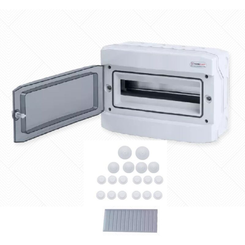 Ame Distribution - Tableau électrique étanche 18 modules IP65 + borniers de terre / Neutre et 18 entrées câble