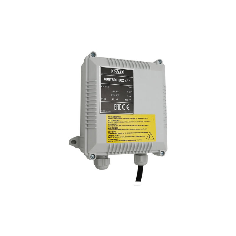 Tableau électrique pour pompe submersible 1,5 Hp 35 uF