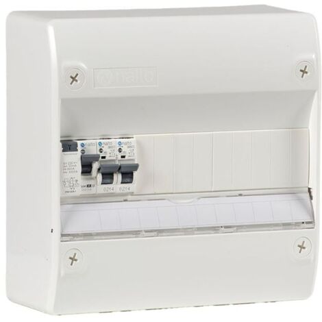 Tableau électrique pré-câblé 1 rangée 13 modules – Interrupteur différentiel 40A – 2 disjoncteurs 10A et 16A – Pose saillie NF – Nalto