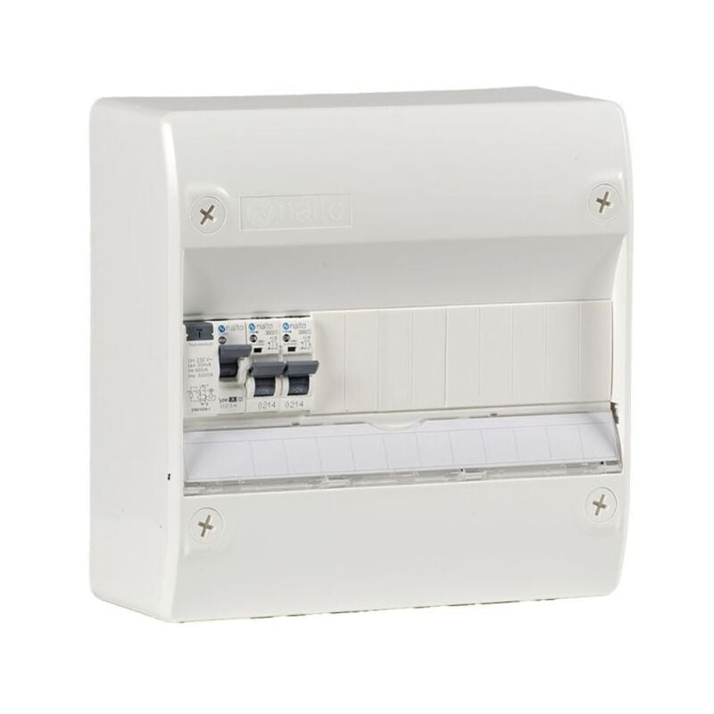 Nalto - Tableau Électrique Pré Câblé 1 rangée nf 1 id + 2 Disjoncteurs