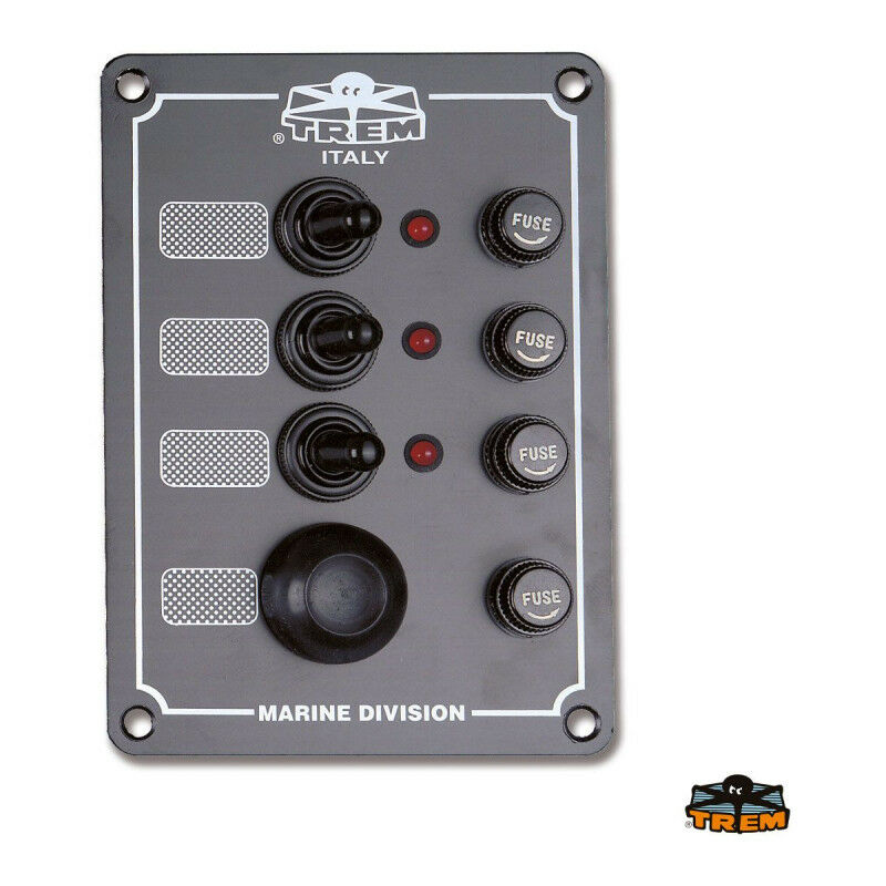 Tr.em. - Tableau electrique trem - 3 interrupteurs + avertisseur
