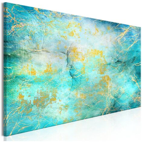 Tableau Emerald Ocean Étroit - 90 x 30 cm