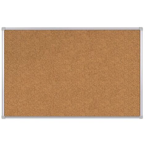 Tableau en liège 60 x 90 cm – Cadre aluminium – Surface facile à punaiser – Pour communication interne – Maxiburo