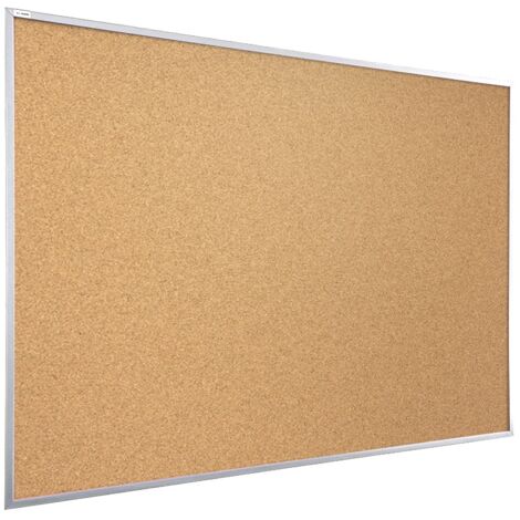 Tableau en liege avec cadre en bois argente 120x90cm 83334951
