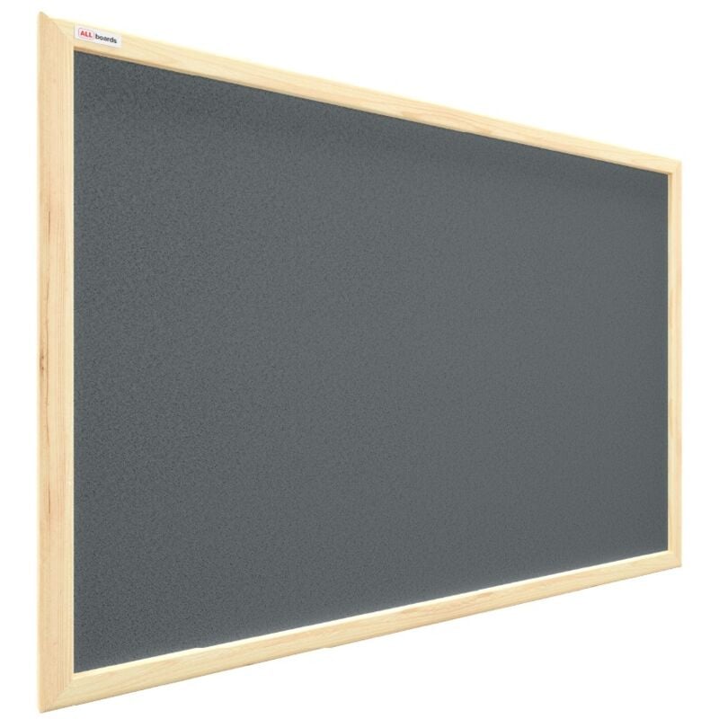 Tableau en Liège Gris avec Cadre en Bois 60x40cm