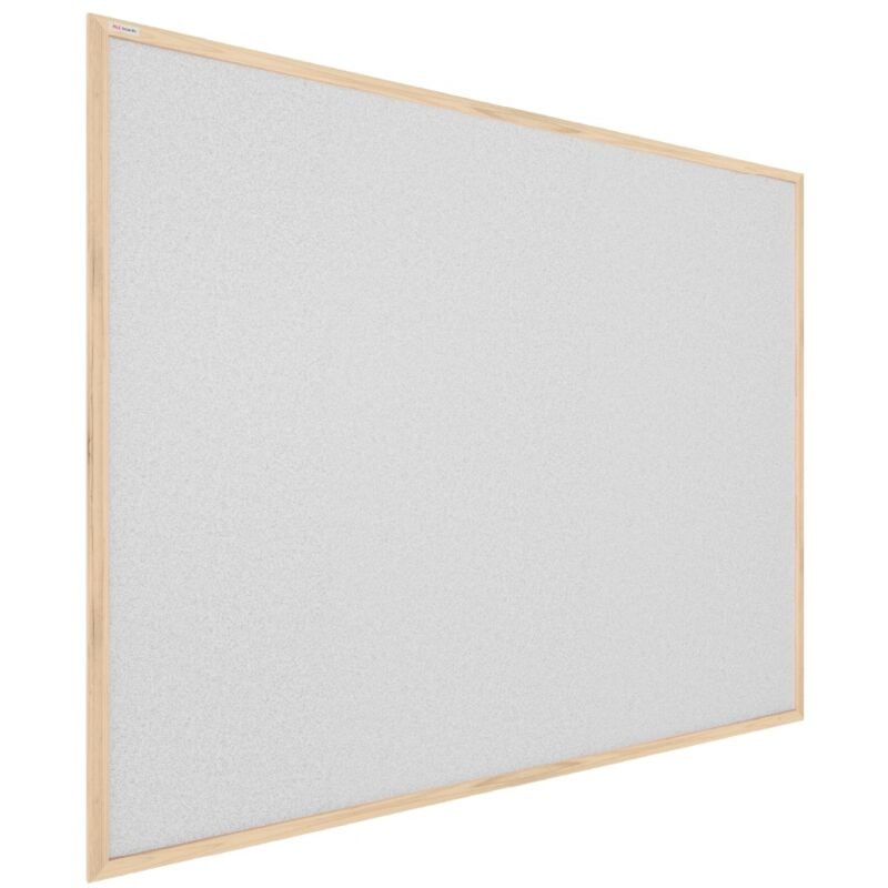 Tableau en Liège Gris Clair avec Cadre en Bois 100x80cm